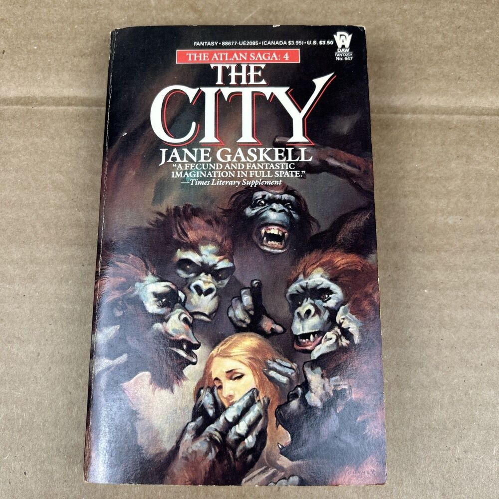 The City (Atlan #4) Jane Gaskell PB 1st Daw 647 (1985) Vintage Science Fiction